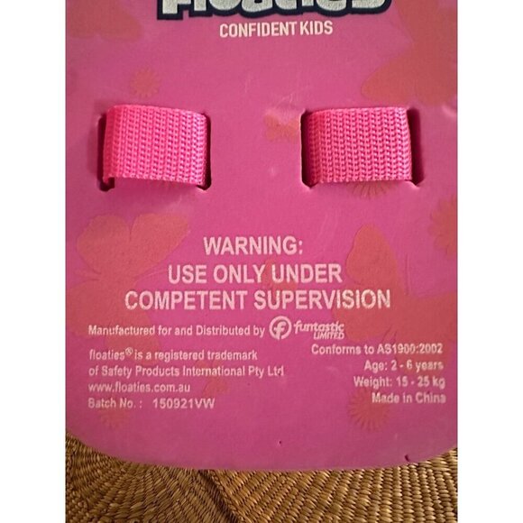 Floaties Back Float Pink 2-6 Years - Picture 4 of 9